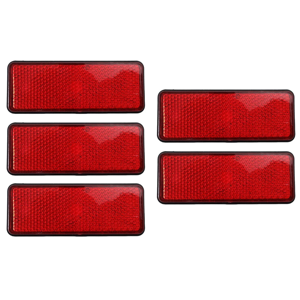 Universal Rectangular Safety Reflectors Warning Plates for Motorcycle Bike E-Scooter Helmet Night Riding Safety Reflector