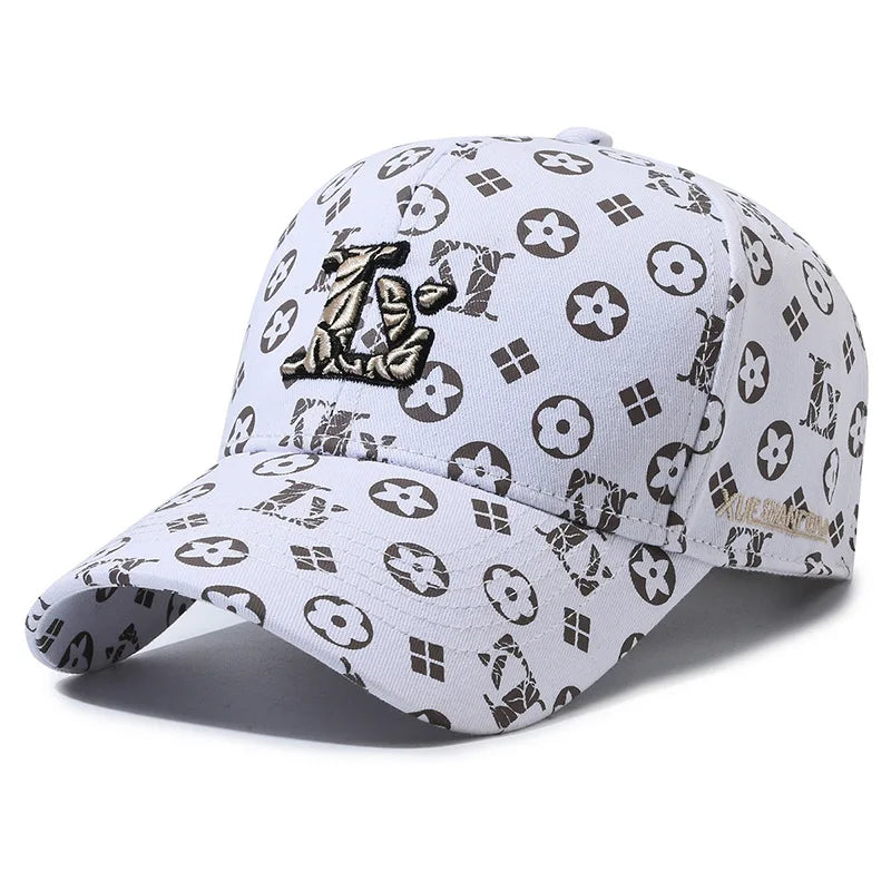 Hat Baseball Cap Embroidery Letter Baseball Cap Fashion Couple Shade Sunscreen Versatile