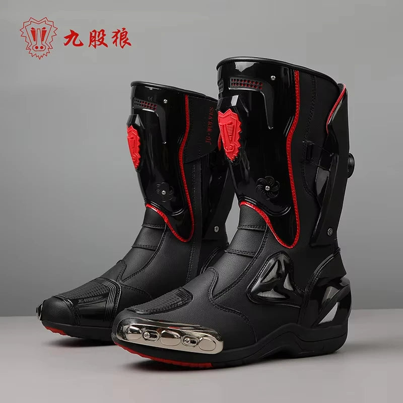 Motorcycle Boots Men Anti-slip Motorcyclist Shoes Adventure Touring Motocross MTB Dirt Bike Boots Motorcycle Accessories