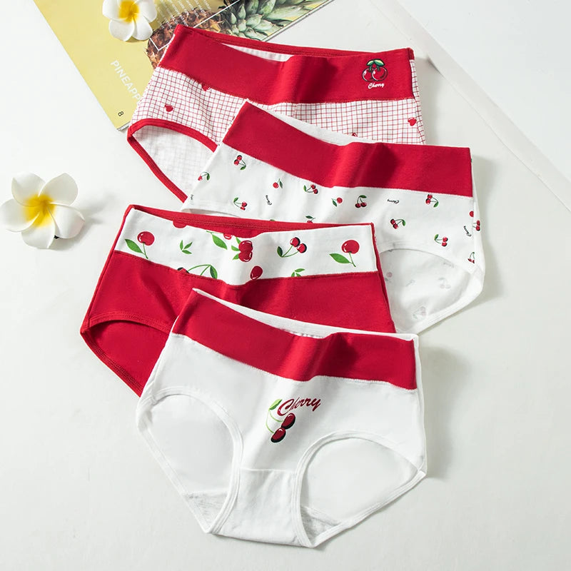 High Waist 4Pcs/Set Cotton Panties Women Briefs Seamless Body Shaper Breathable Underwear Comfort Female Lingerie Plus Size 5XL