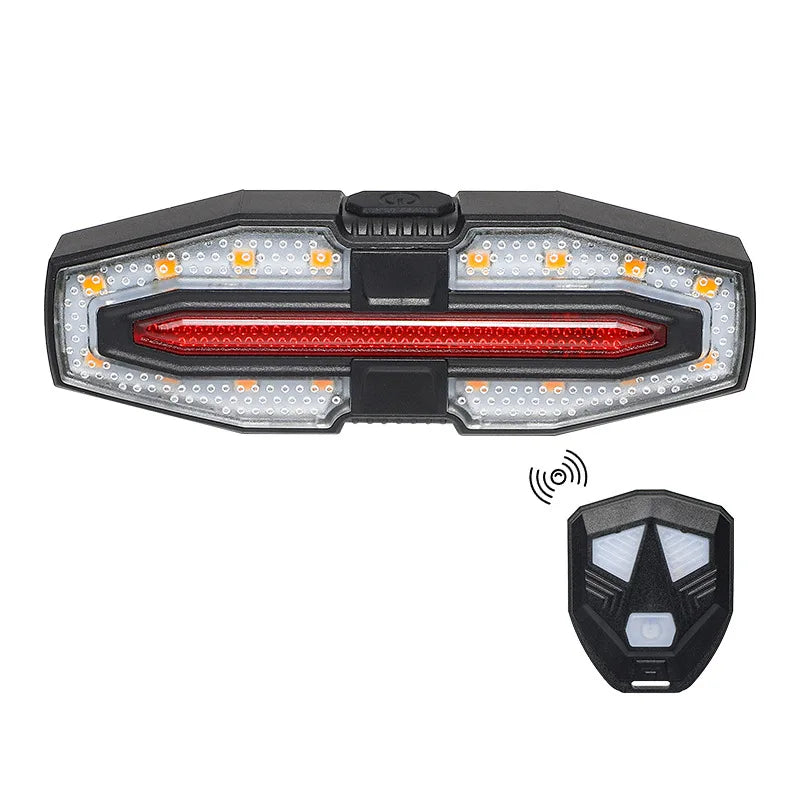 Turn Signal Bike Tail Lights Wireless Remote Control Bicycle Taillight Direction Indicator Rechargeable Road Cycling Rear Lamp