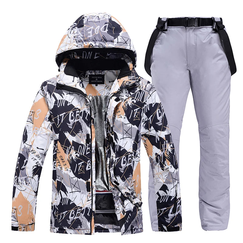 -30, Men and Women Snow Wear, Snowboarding Suit, Skiing Brand Jacket, Ski Jacket and Pant Sets, Snowboarding Clothing, Winter