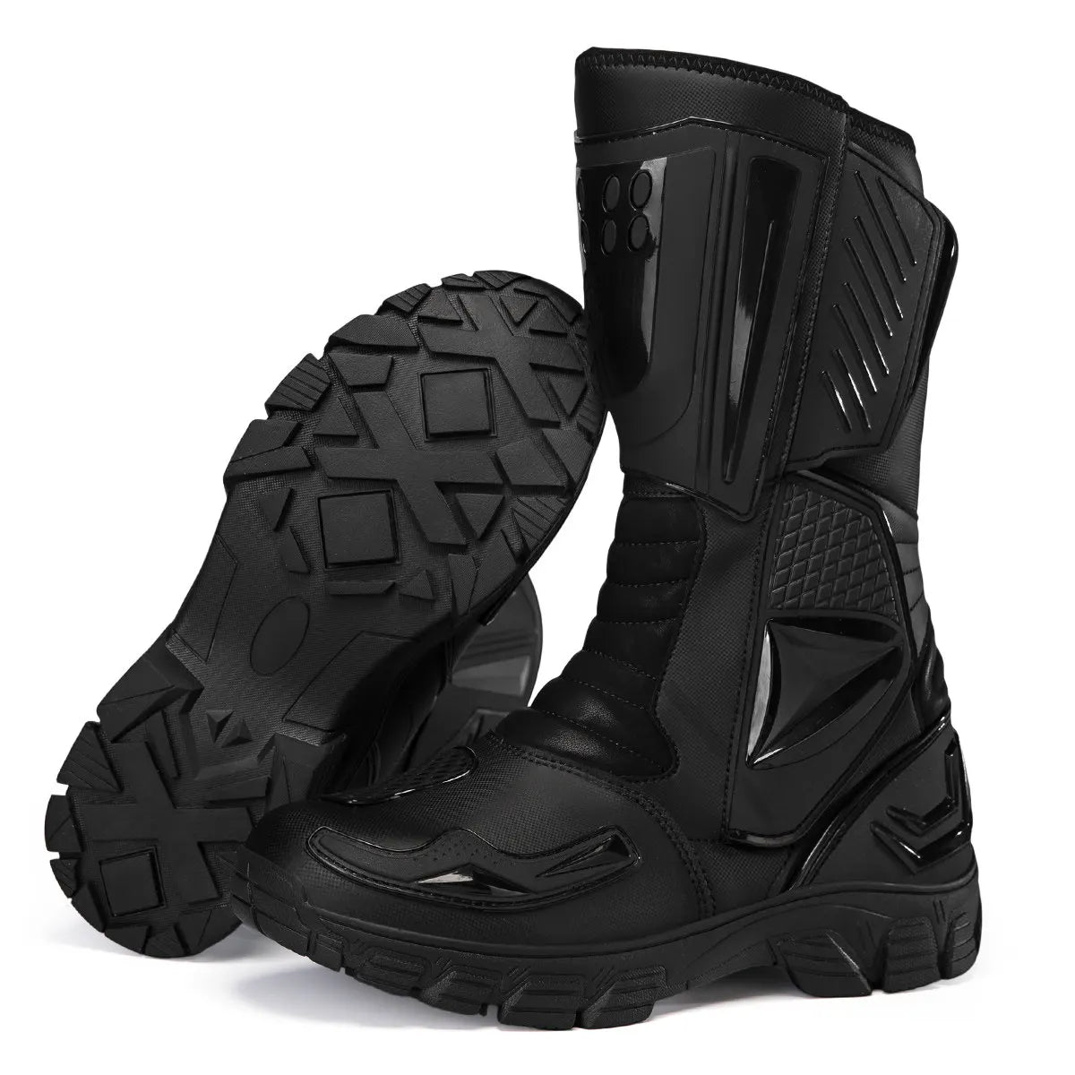 Moto Boots Motorcycle Breathable Off-road Men Women Leather Waterproof Pull Boots 47 Locomotive Equipment Summer Cycling Shoes
