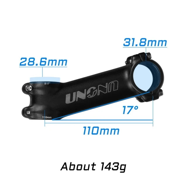 UNO MTB Bike Stem -7 17 35 Degree Ultralight Aluminum Alloy 31.8mm 60 70 80 90 100 110 120 130mm Road Bicycle Stem King Alloy