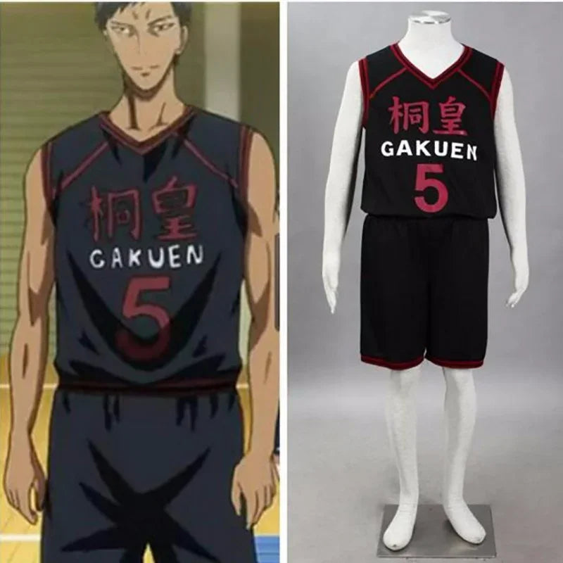 Anime Jersey Kuroko No Basuke Cosplay Costume Too Gakuen School Basketball Team Sport Outfit Aomine Daiki Jersey