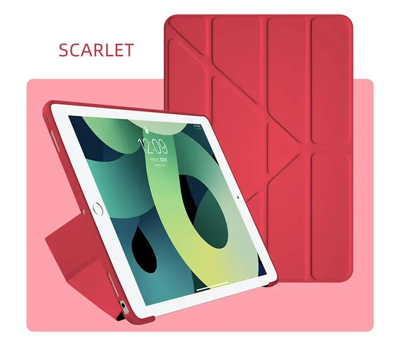 Flip Cover Case For Apple iPad Air Pro MINI 3 4 5 6 7 8 9 10 11 12.9 13 inch Leather Sleeve Stand Auto Sleep Wake Shockproof