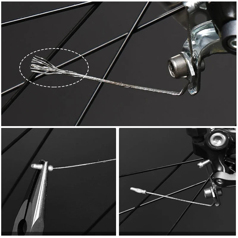 10-1000pcs Bike Cable End Fitting Aluminum Alloy Cable End Caps Bicycle Brake Derailleur Shifter Caps Crimps Tips Cycling Parts