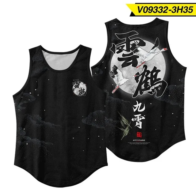 Anime Peak Costume Basketball Jersey Cosplay Uniform Vest Singlet Shirt Sleeveless Set Tank Tops