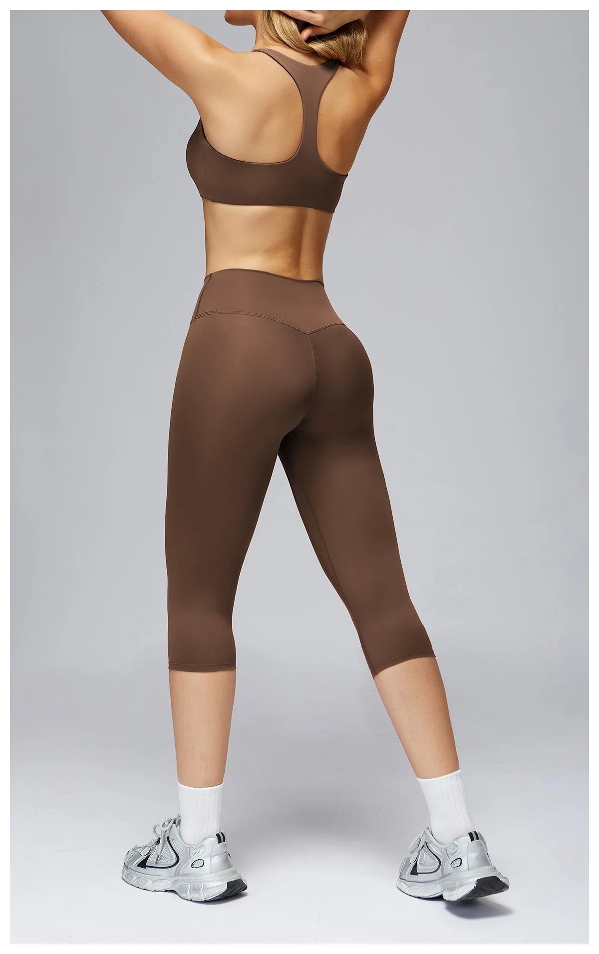 Yoga Set 2 Pieces Sports Outfits Female Clothing Fitness Vest Sportswear Women Tracksuit High Waist Leggings Sport Bra Yoga Suit