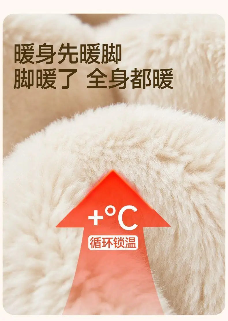 Sanrio Hello Kitty Winter Slippers Y2K Cute Cartoon Outdoor Sports Anti-Slip Slipper Casual Home Warm Shoes Universal Use Gift