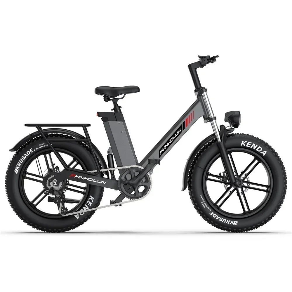 2025 New Electric City and Commuter Bikes, 1000W, 48V, 17AH, 20*4.0 Fat Snow, Off-Road Tires, Beach, Snow Electric Bikes