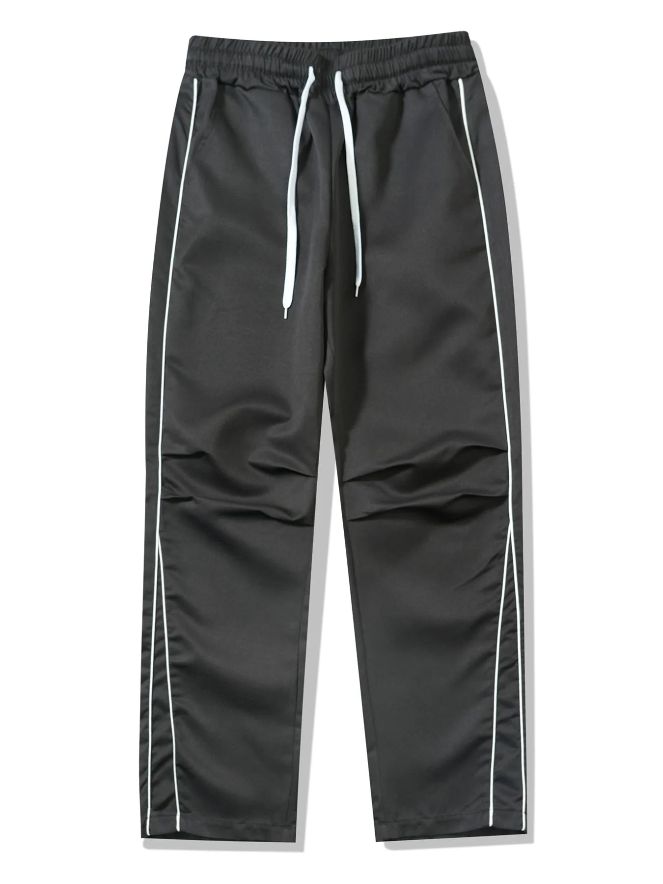 Retro Vintage Wide Leg Loose Pants Spring Summer Me High Elastic Waist Pocket Sporty Long Trousers LXDZ-KJ-CK029-WW