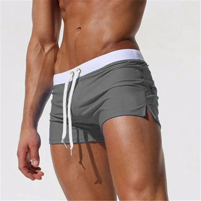 Running Shorts Summer Sexy New Beach Shorts Breathable Quick Dry swimsuit Casual Mens Shorts Gyms Swimwear Boardshorts Trunks