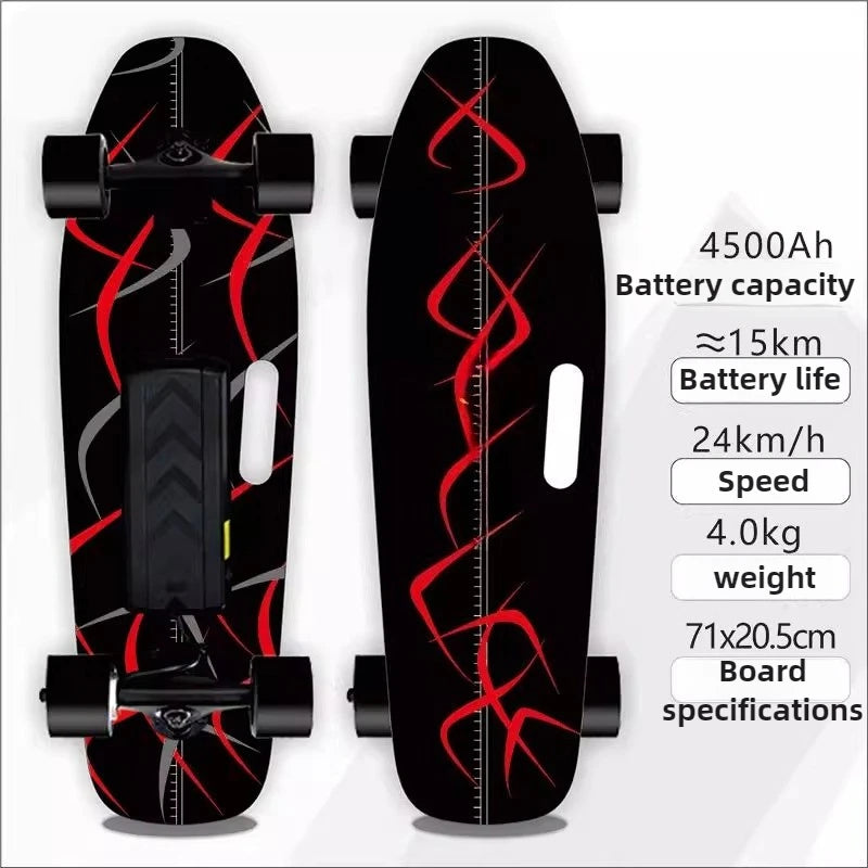 4 Wheel Electric Scooter Single Drive, 15km Range 150KG Load & 30° Climb, 22km/h Speed 90min Charge for Adults Teens Commuters