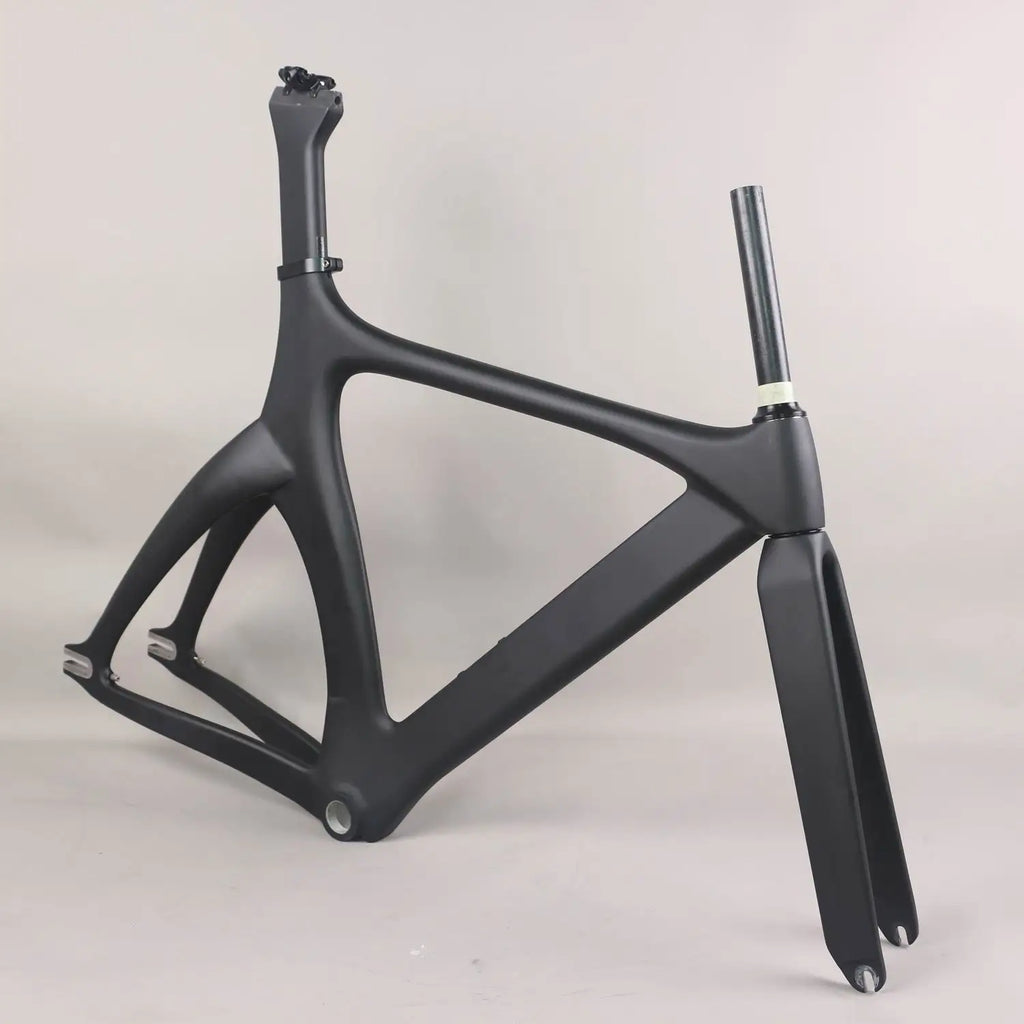 new full carbon fixed gear frame road frames fixed gravel  frameset with fork seat post  carbon bicycle frame