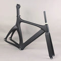 new full carbon fixed gear frame road frames fixed gravel  frameset with fork seat post  carbon bicycle frame