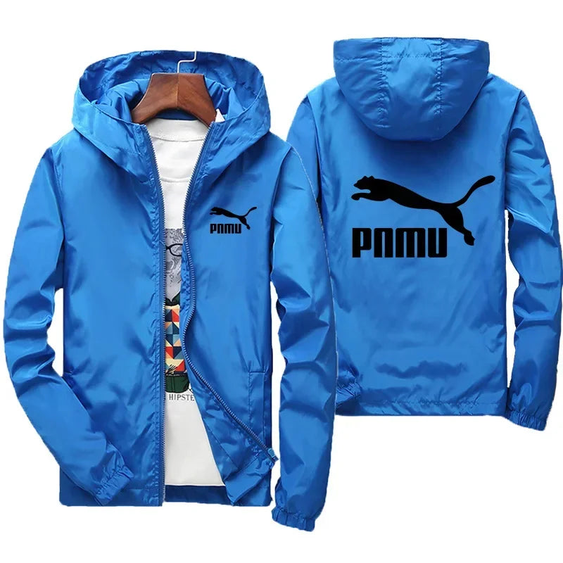 2026 New Men's Spring Autumn Windproof Sunscreen Coat Hooded Long Sleeve Thin Jacket Outdoor Fashion Trend Daily Outerwear