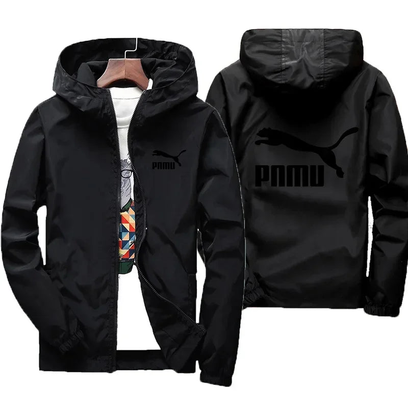 2026 New Men's Spring Autumn Windproof Sunscreen Coat Hooded Long Sleeve Thin Jacket Outdoor Fashion Trend Daily Outerwear