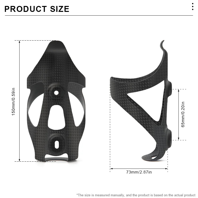 RIDERACE Bicycle Bottle Holder 3K Full Carbon Fiber Super Light For Road Cycling Mountain Bike Water Bottles Cage Holder Matte