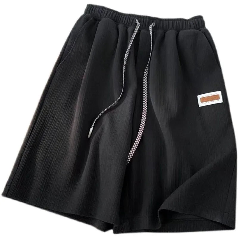 Sports Ice silk Shorts Breathable comfortable Summer Quick drying shorts Solid home shorts sports Knee length Loose casual Pants