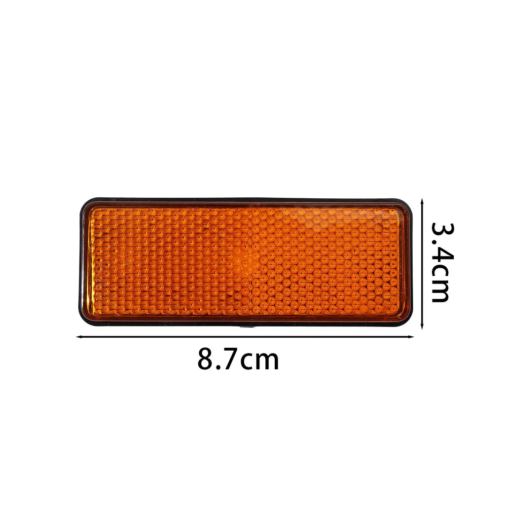 Universal Rectangular Safety Reflectors Warning Plates for Motorcycle Bike E-Scooter Helmet Night Riding Safety Reflector