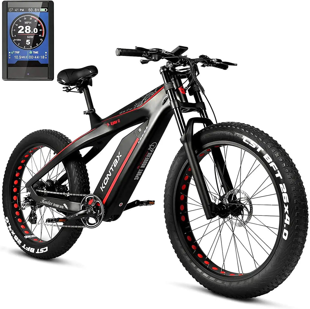 750W 48V Power E Bike Folding Snow Fat Bike 26 Inch High Speed Mountain Electric Bicycle