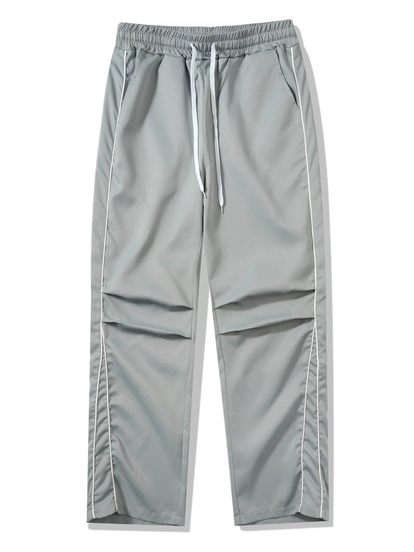 Retro Vintage Wide Leg Loose Pants Spring Summer Me High Elastic Waist Pocket Sporty Long Trousers LXDZ-KJ-CK029-WW