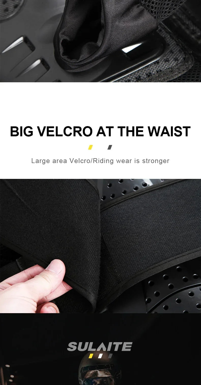Sulaite Motorcycle Jacket Racing Riding Armor Protector ATV Motocross Body Protection Jackets Enduro Clothing Protective Gear