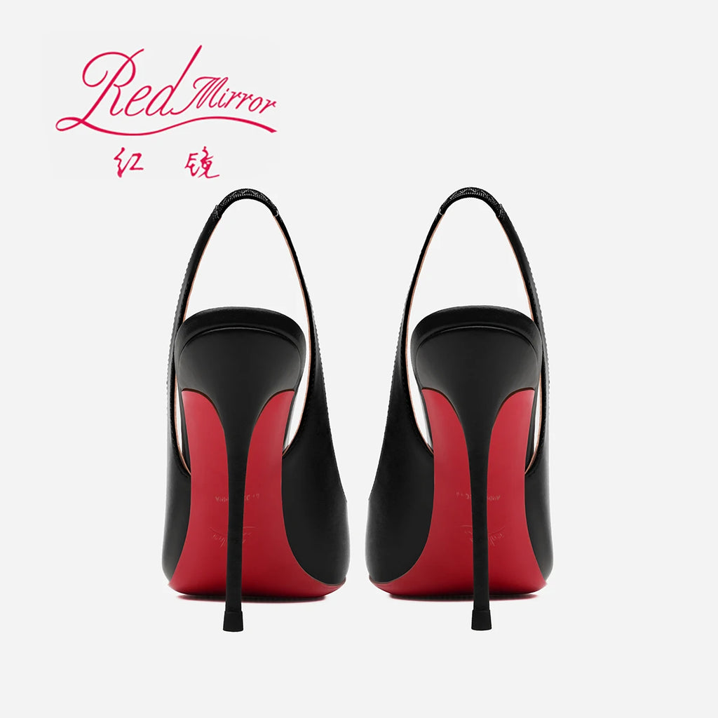 2025 Summer Woman Sandals Black Pointed toe Hollow Women's Sandals Elegant Woman Heels Luxury Designer High Quality Ladies Shoes