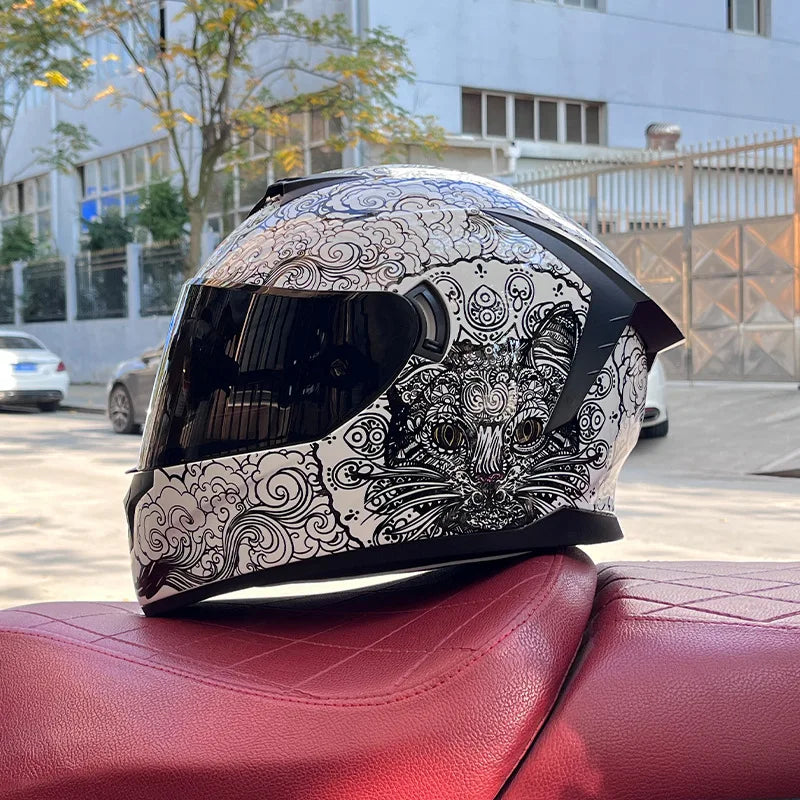 Motorcycle full Face Helmets for Men and Women Moto Racing helmet Adult safety helmet DOT certification