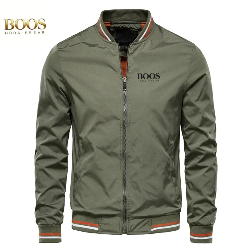 2026 high-quality crossover jacket, fashionable men's spring and autumn new European and American casual fashion jacket, top
