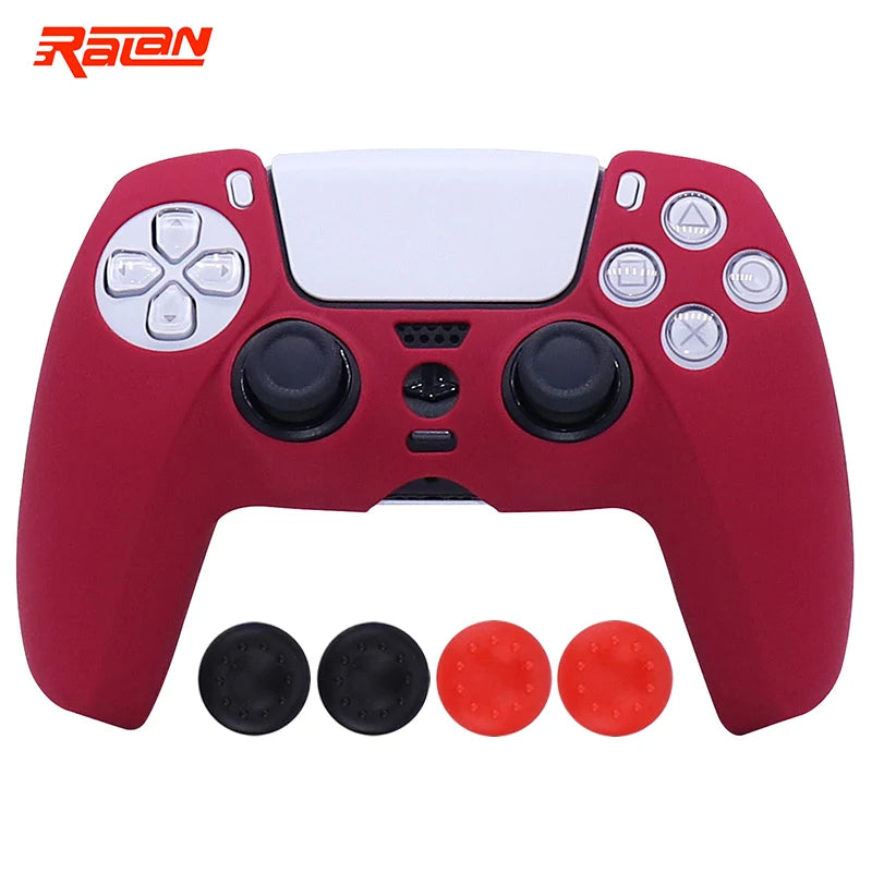 Soft Silicon Protective Case Cover For Playstation 5 Controller Skin Cases For PS5 Gamepad Controle Controller Games Accessories