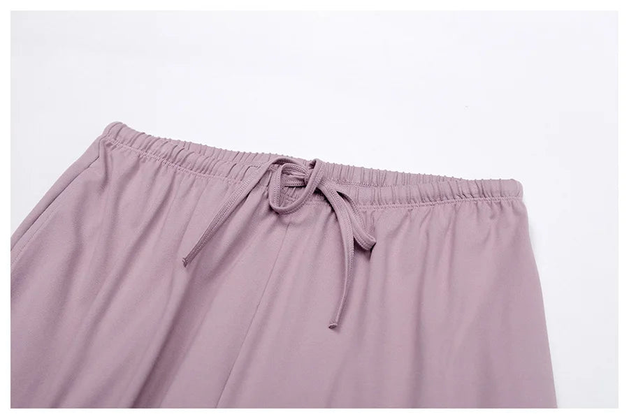New Women Yoga Set 2/3 Pieces Long sleeves Workout Tracksuit Sportswear Gym Clothing Wide-leg sport pants Fitness Sports Suit