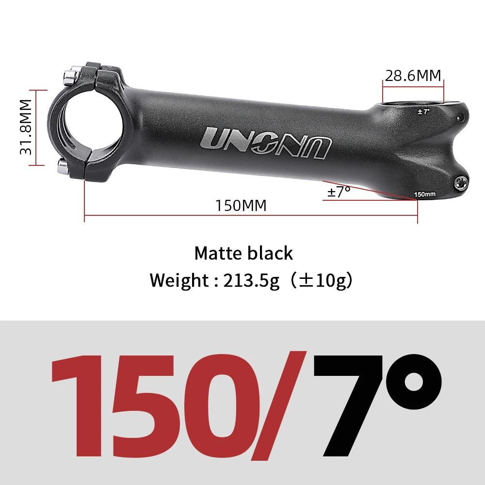 Kalloy UNO Stem 7/17 Long Bicycle Handlebar Stem 31.8mm Mtb Bike Table 140/150mm Road Power Steering Wheel Extension For Bicycl