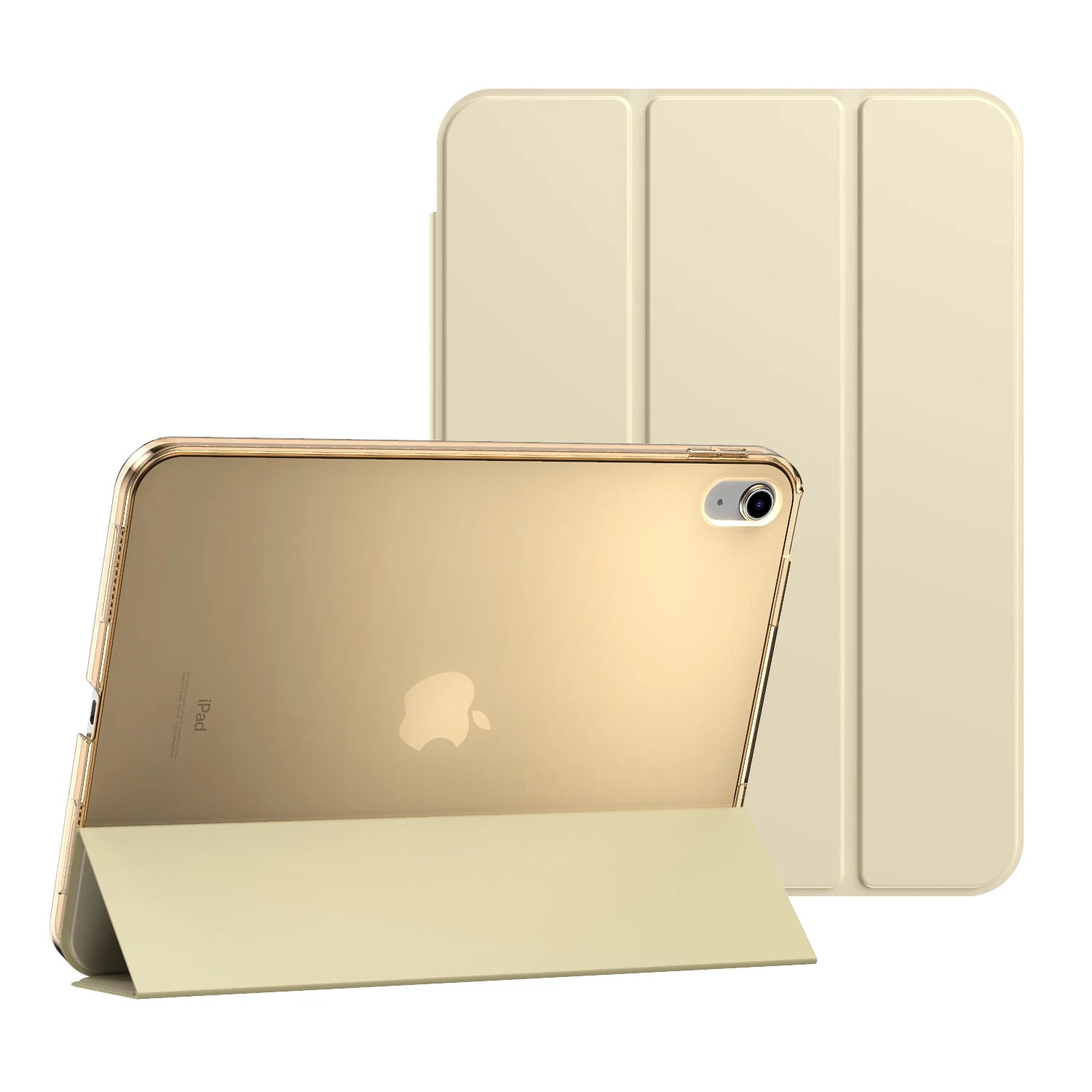 For iPad(A16) 11th Generation 2025, iPad 10th Gen Case 10.9inch 2022,Back Shell Smart Cover, Support Touch ID, Auto Wake/Sleep