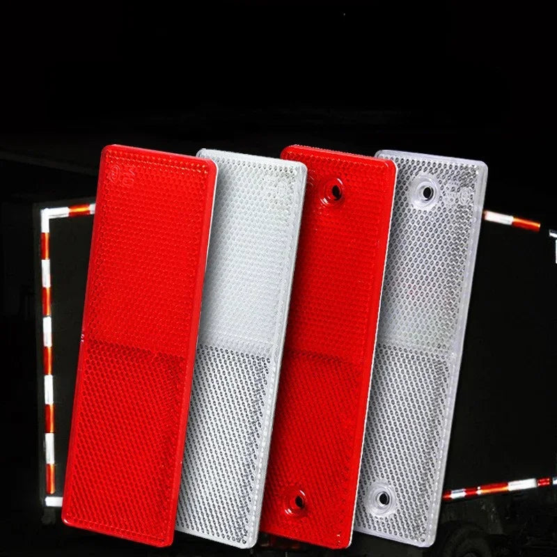 Safurance Bike Truck Trailer Car Plastic Reflective Reflector Plastic Reflective Reflector Night Safety Warning Sticker Tape