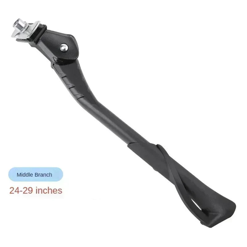 Adjustable Bicycle Kickstand Aluminium Alloy MTB/Snow/Folding Bike/Electric Vehicle Bicycle Side Footrest Rack Support 22-29Inch