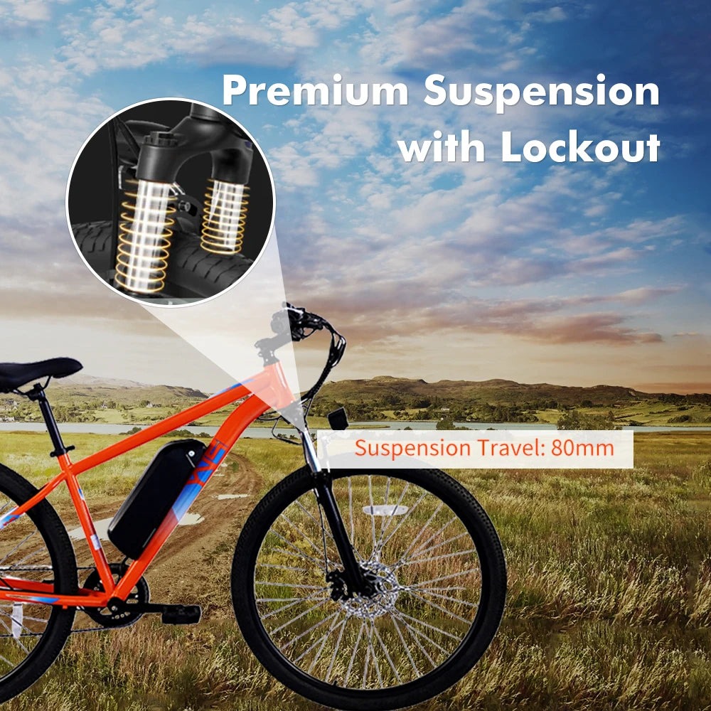 PVY M29 Electric Bike 500W Family E-Bike 29 Inch Electric Moped for Adult E Bike 32 Km/h 48V17.5Ah Folding Electric Bicycle