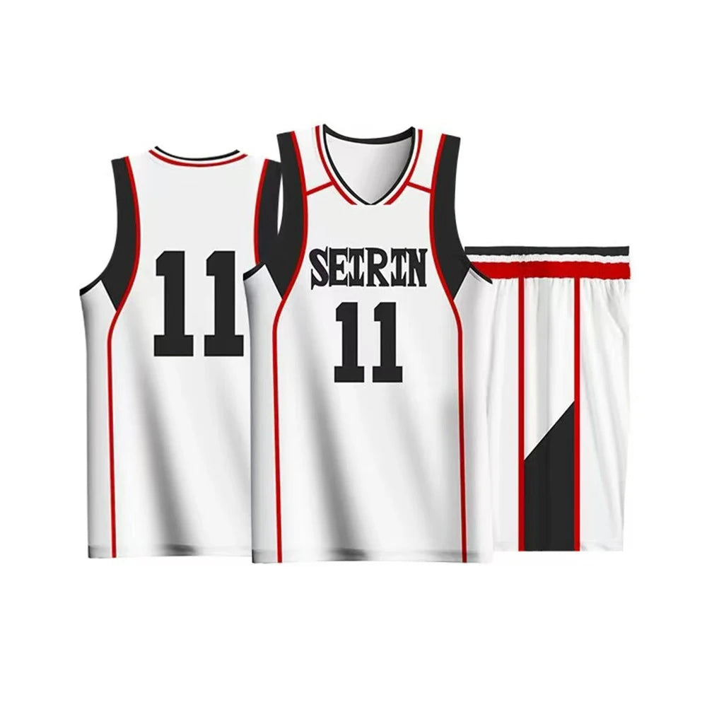 Kuroko Tetsuya Cosplay Anime Kuroko No Basket Cosplay Costume Wig Kagami Taiga Jersey SEIRIN Basketball 10 11 Jersey Sportswear