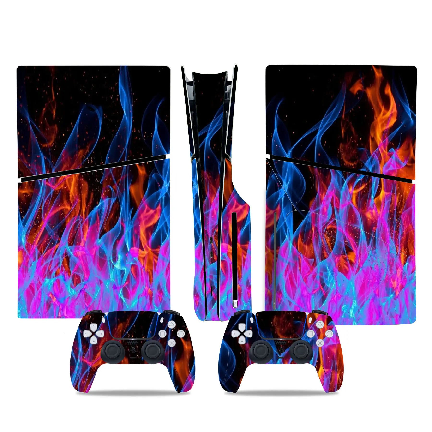 Decal Sticker for PS5 Slim Disc Skin Wrap for PS5 Slim Disc Full Protective Cover Console Skin for PS5 Slim