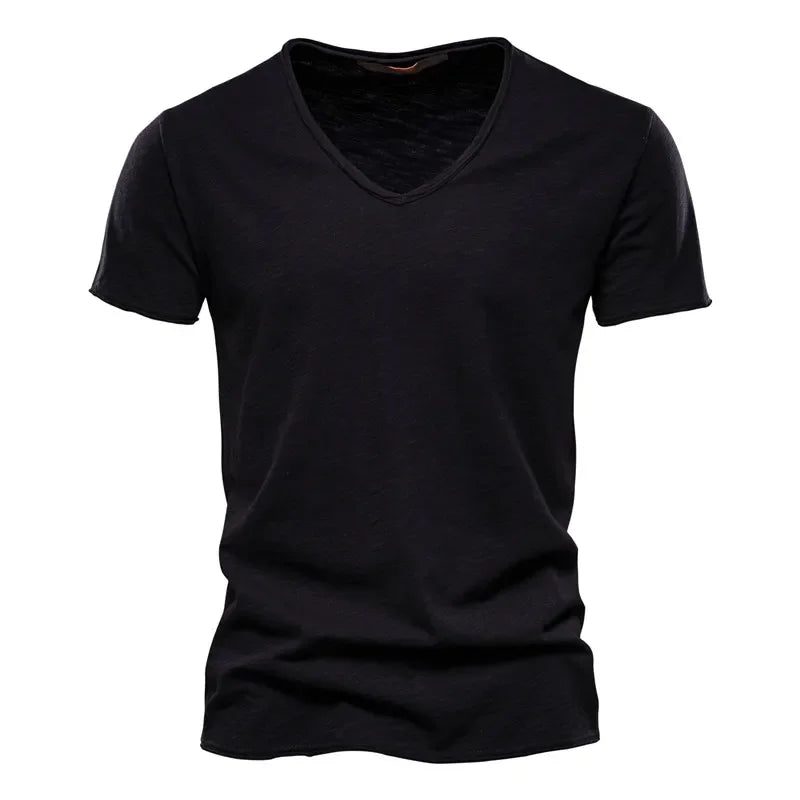 High Quality Solid Color T Shirt Men Casual O-neck Top Tees Men Summer New  Classic 100% Cotton t shirt for men