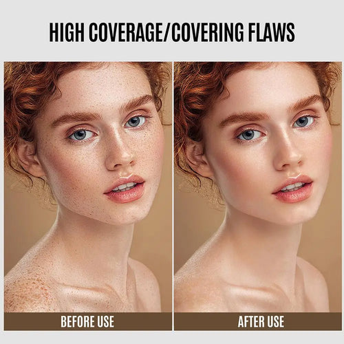 1Pcs Liquid Foundation Long Lasting Full Coverage Matte Cream CC Foundation Makeup Concealer Natural Liquid Base Moisturizing