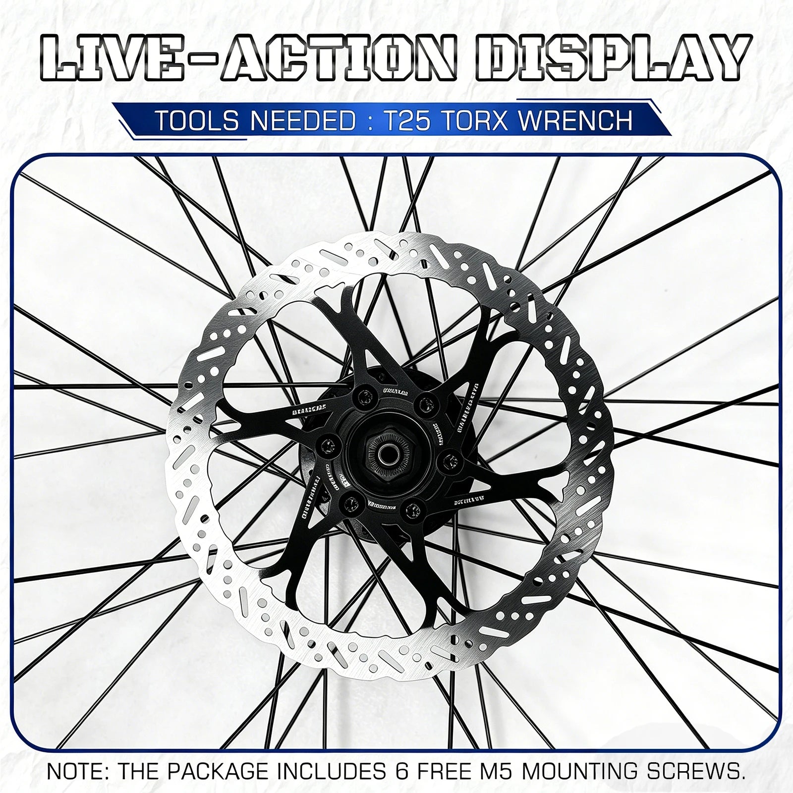 BUCKLOS 2PC Bicycle Rotor Bike Brake Discs 160mm 140mm 180mm 203mm Brake Discs Heat Dissipation Hydraulic Disc Brakes Rotor