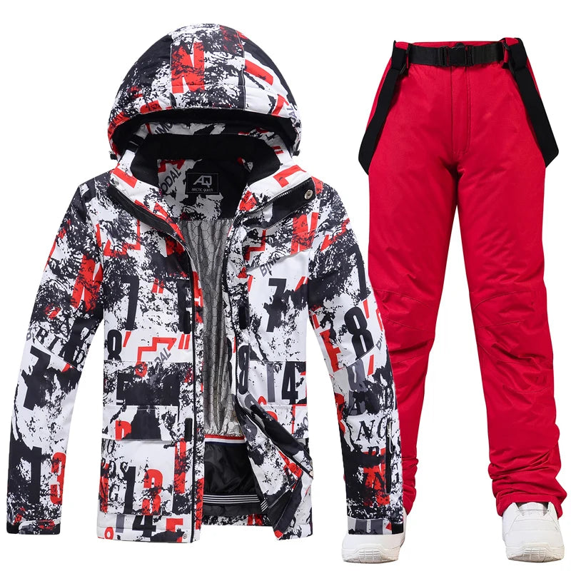 -30, Men and Women Snow Wear, Snowboarding Suit, Skiing Brand Jacket, Ski Jacket and Pant Sets, Snowboarding Clothing, Winter