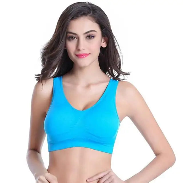 S-7XL Plus Size Thin Non-underwire Bra Zero Bondage Women's UnderwearSports Yoga Wireless Vest Seamless adjustable Brassiere