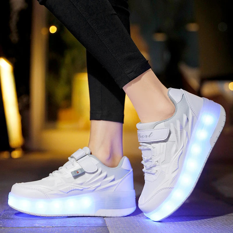 Classic style Roller Skates Sneakers For Children Sports Shoes For Boys Retractable Skates With Removable Sheels
