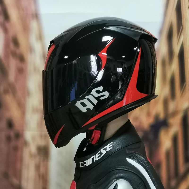 AIS helmet men and women electric motorcycle hard hat full helmet four-season summer knight head