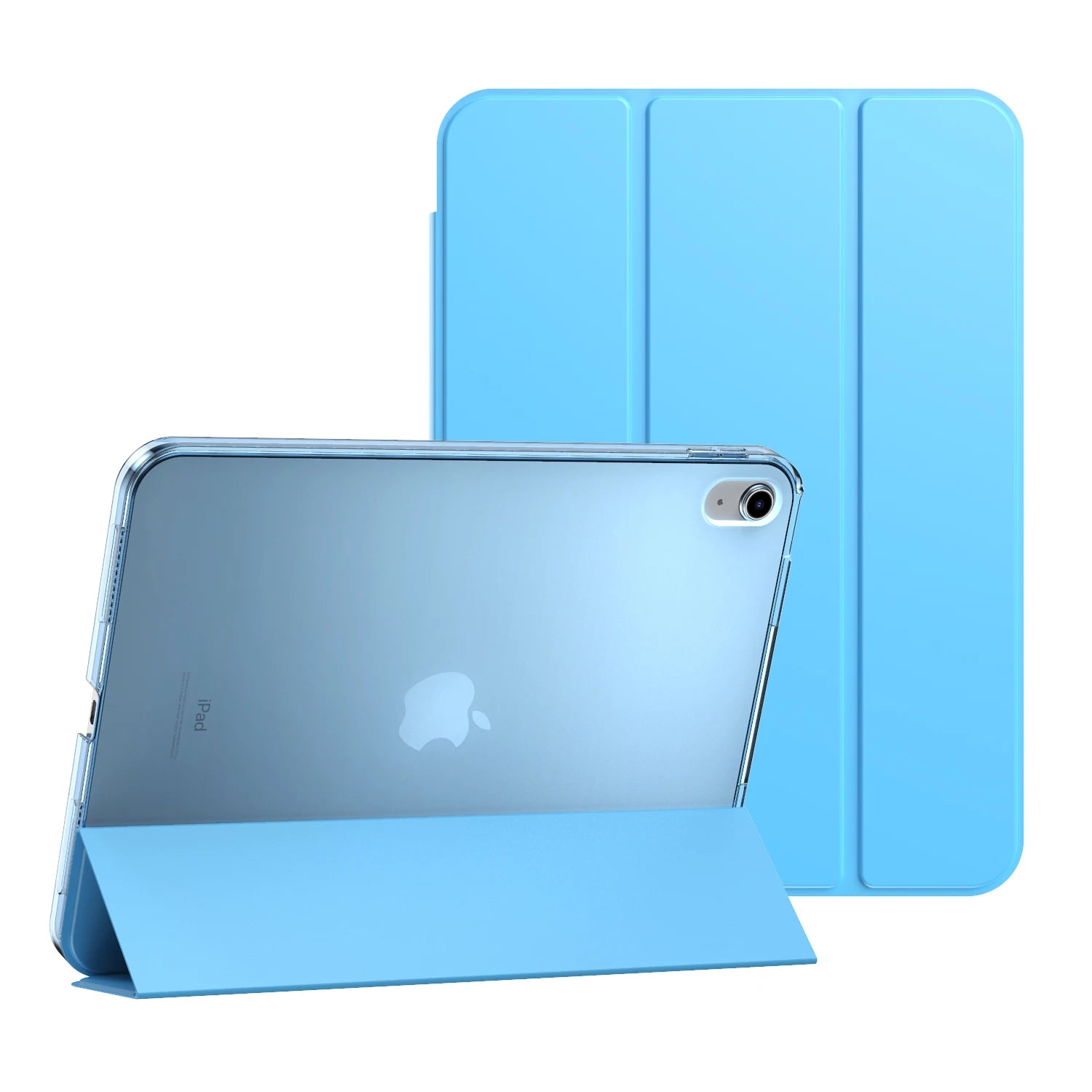 For iPad(A16) 11th Generation 2025, iPad 10th Gen Case 10.9inch 2022,Back Shell Smart Cover, Support Touch ID, Auto Wake/Sleep