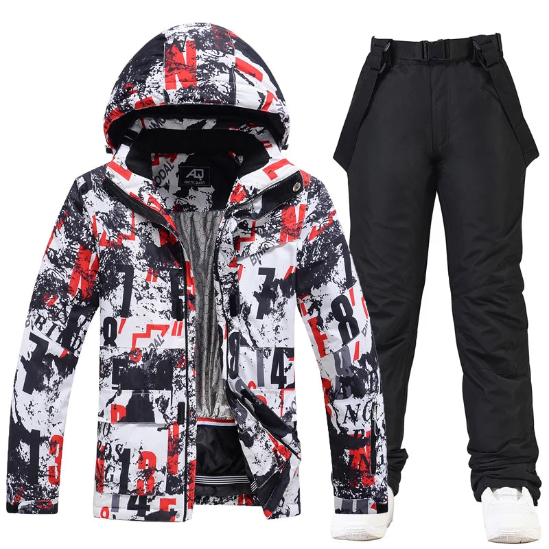 -30, Men and Women Snow Wear, Snowboarding Suit, Skiing Brand Jacket, Ski Jacket and Pant Sets, Snowboarding Clothing, Winter