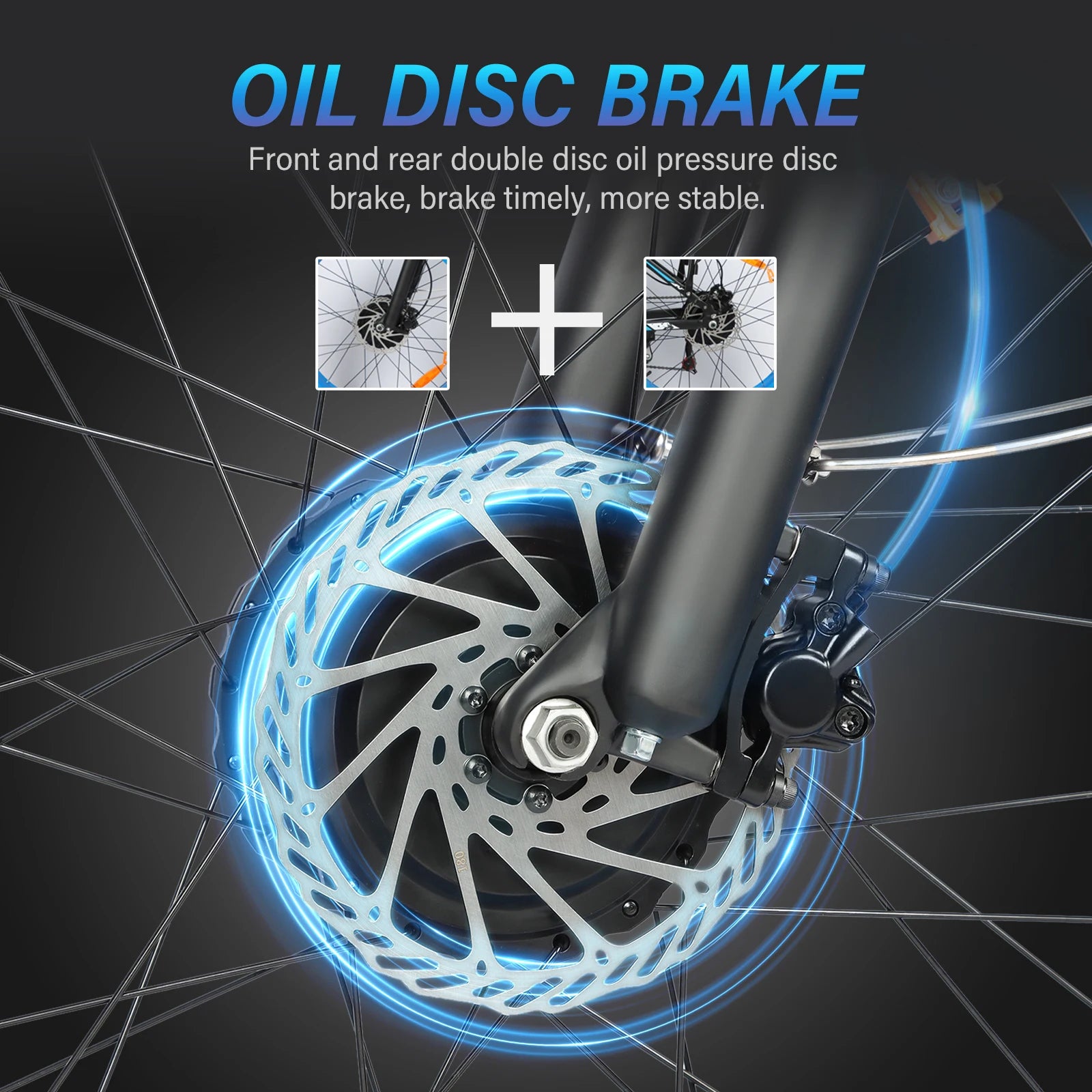 Electric bicycle 3000W Dual Motor 48V23AH All terrain Mountain Off road Snowfield EBike Hydraulic brake Commute 26 inch Fat Tire
